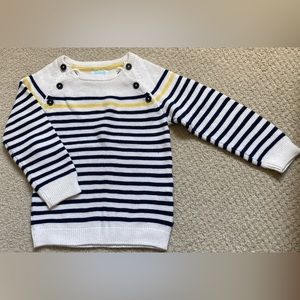 Elegant Baby boy striped knit sweater 12-18 month (86 cm)